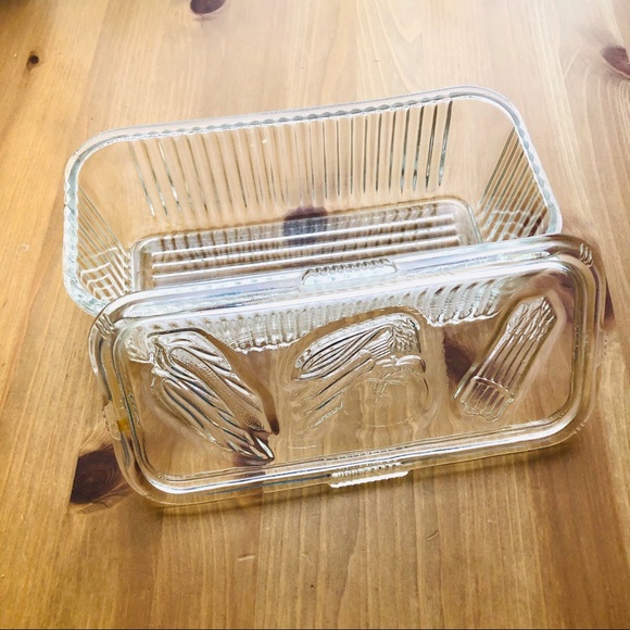 Vintage Other - 1950s glass container with lid